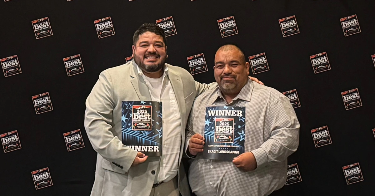 Skagit Landscaping was voted Skagit's Best Lawn Care & Landscaping Company in 2025.